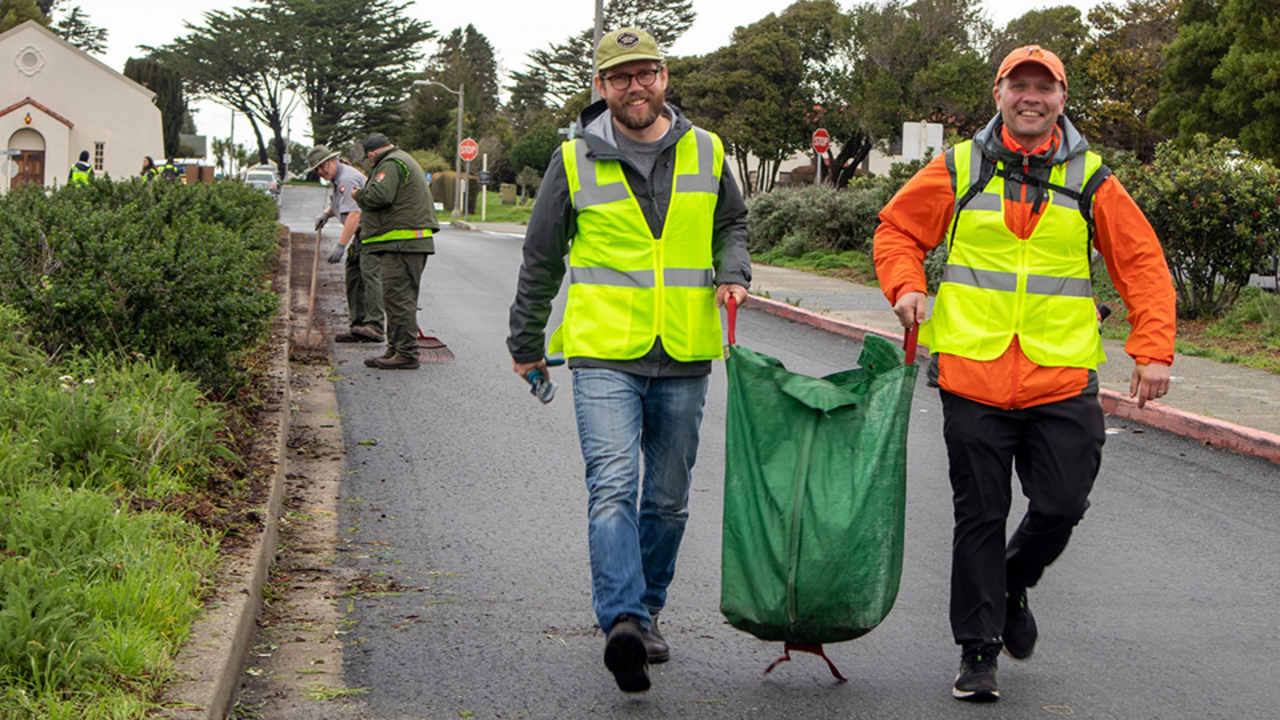Volunteers at Fort Mason