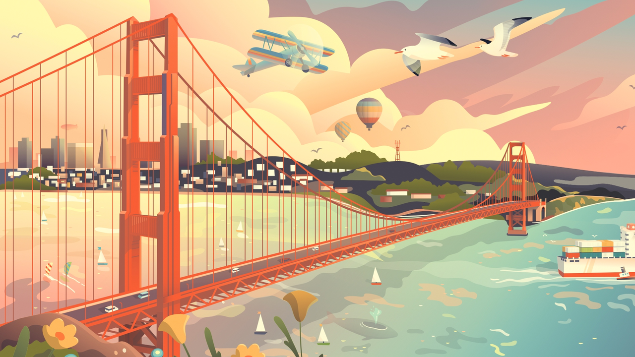 Golden Gate - backgroundonly.jpg Golden Gate Bridge Artwork
