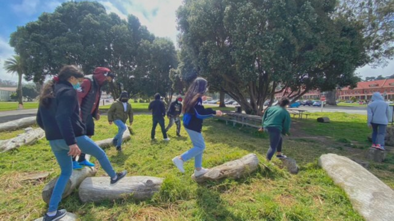Adventure Guides adventuring in the Presidio.