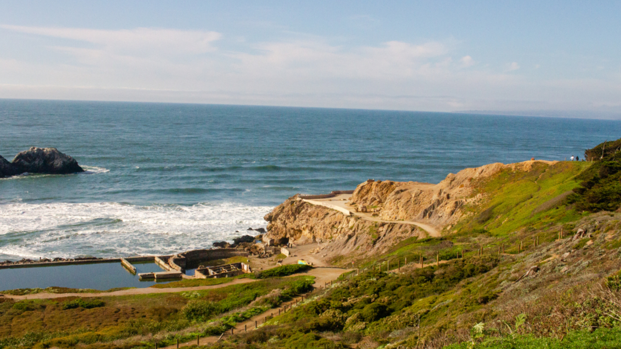 A beautiful view of Sutro Baths at Lands End.