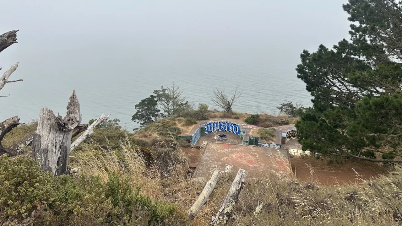 Battery Wagner along the Kirby Cove Road in the Marin Headlands.