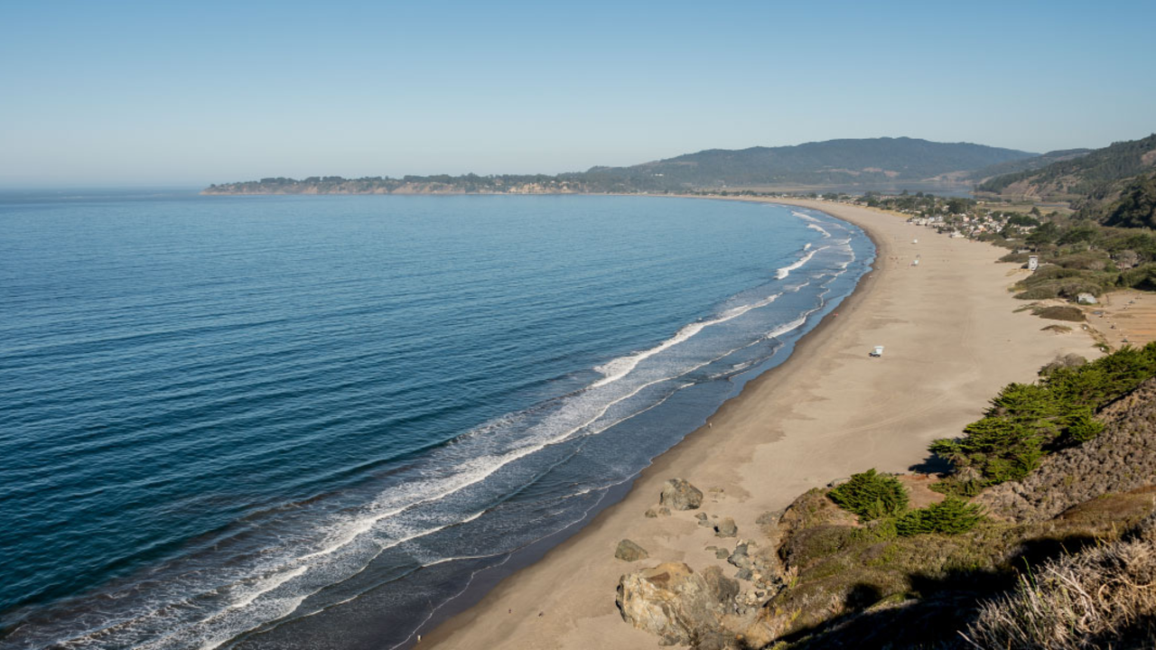 Bird's eye view of Stinson Beach Bird's eye view of Stinson Beach