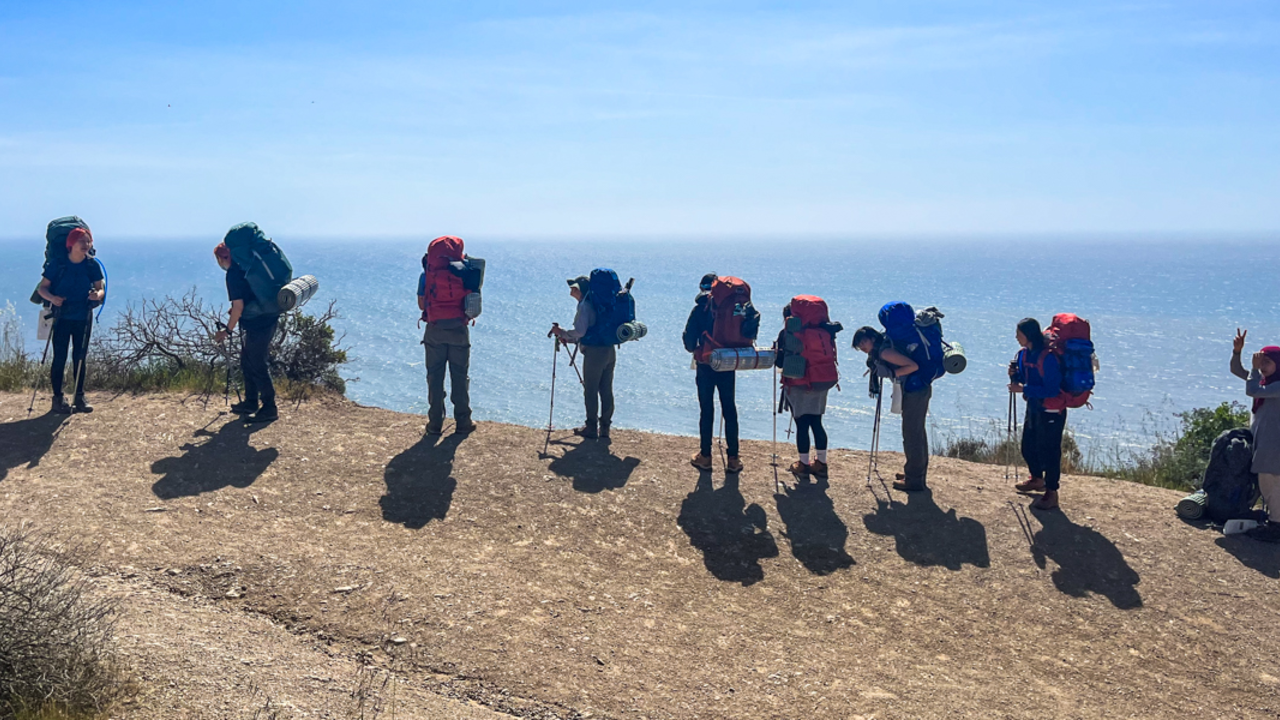 Crissy Field Center IYEL students youth program backpacking trip to Point Reyes