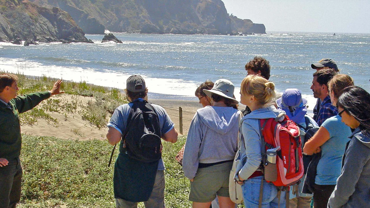 Park Academy Dune Ecology hike at Baker Beach