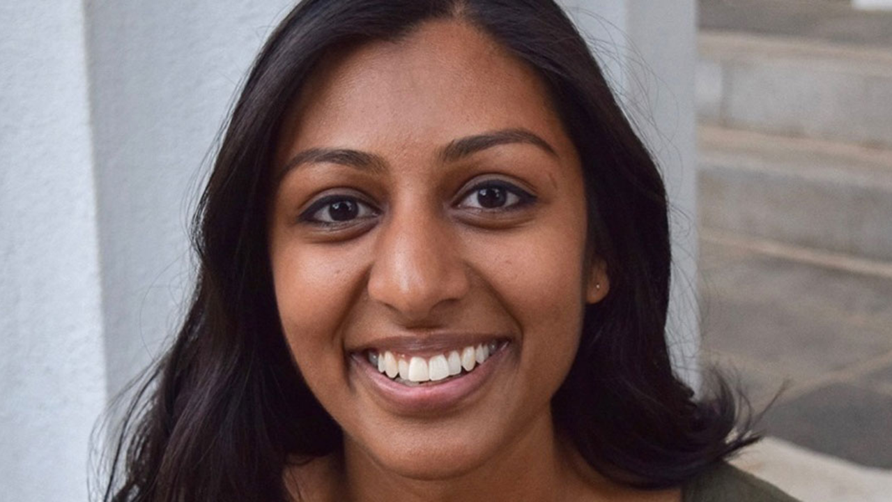 Reema-Garabadu_2x1.jpg A San Mateo Park Stewardship intern smiles at the camera