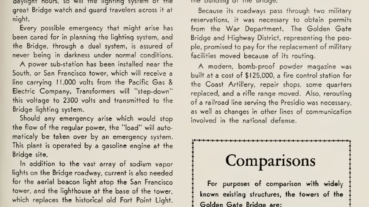 A report on the lighting method of the bridge from the opening fiesta program.
