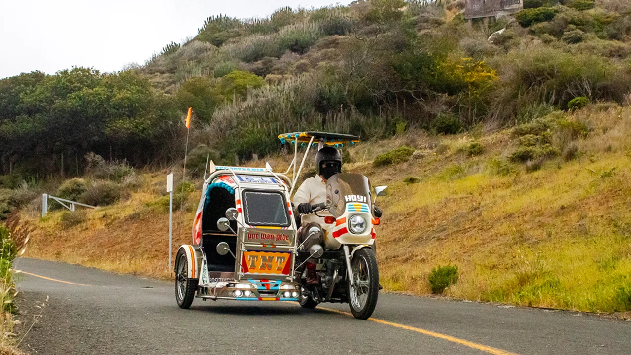 TNT rides through Fort Baker