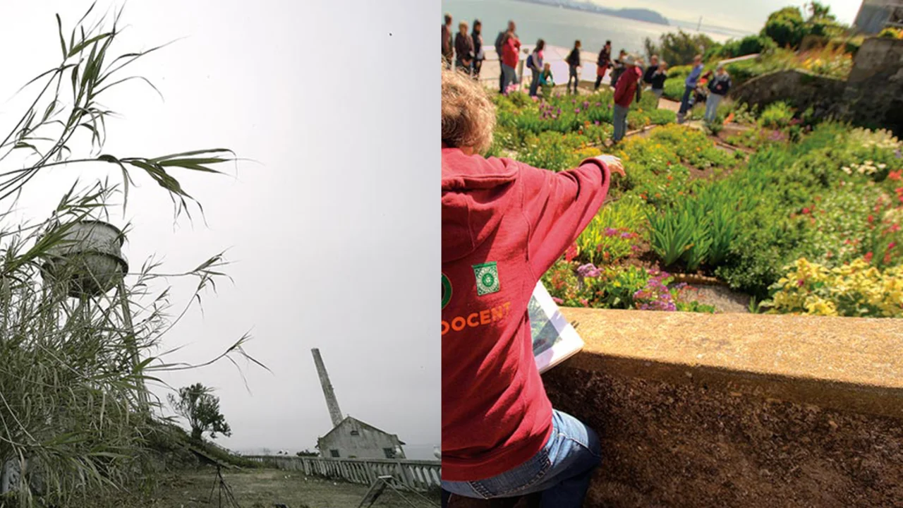 Alcatraz before and after
