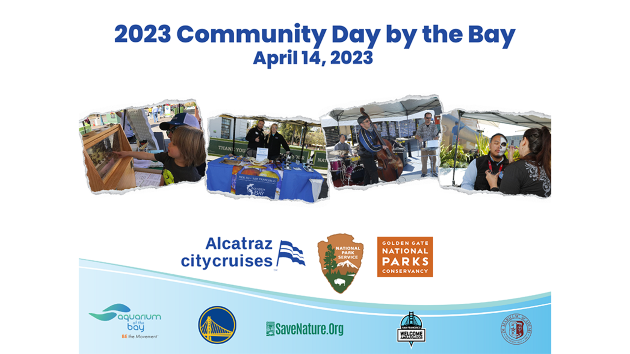 Graphic titled Alcatraz City Cruises' Community by the Bay