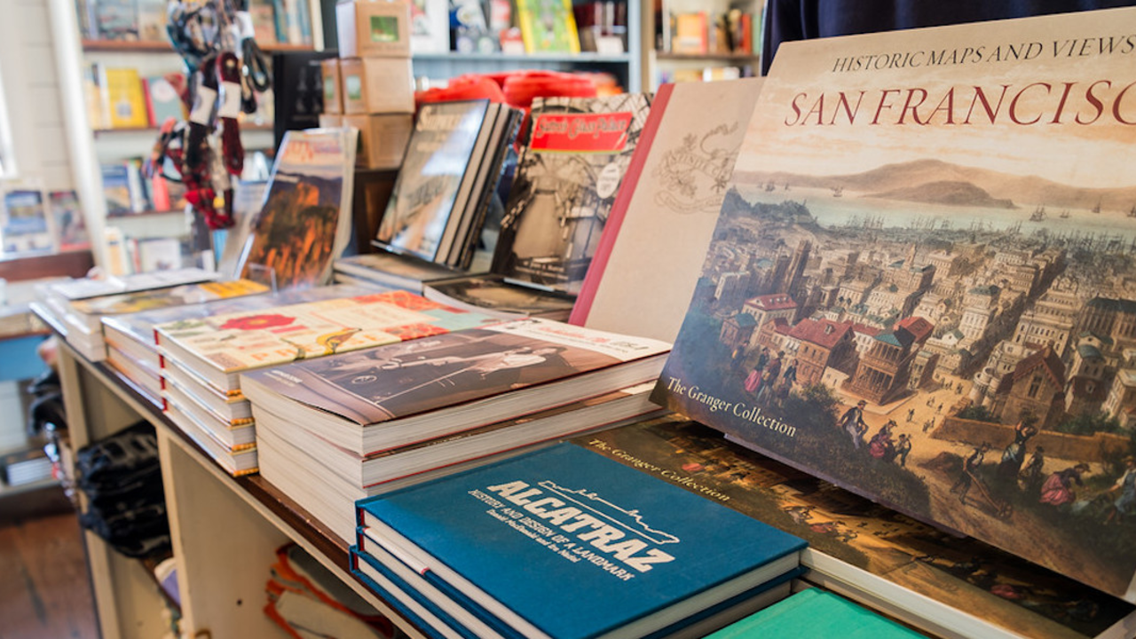 Park books and merchandise at the Warming Hut