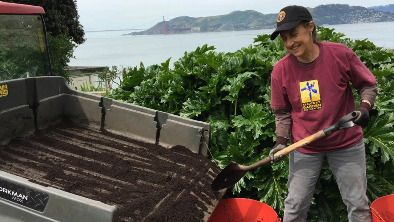 Volunteer on Alcatraz Island