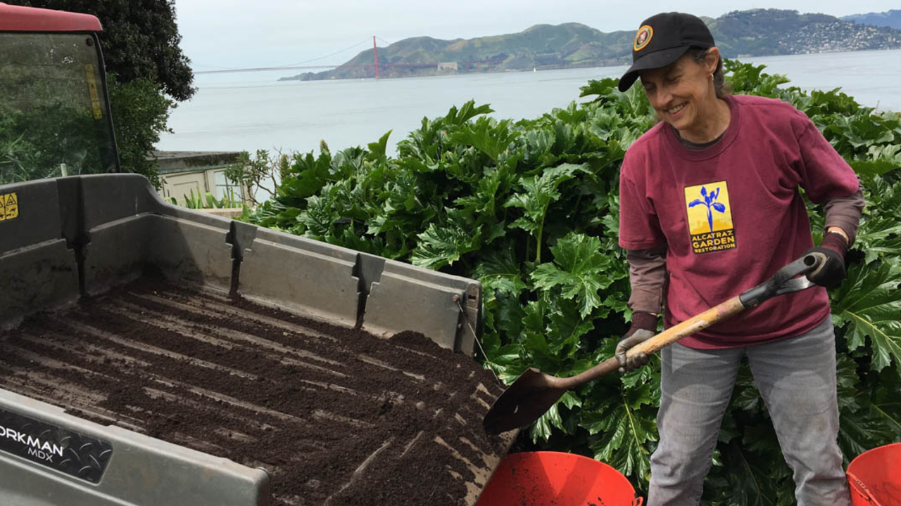 Volunteer on Alcatraz Island