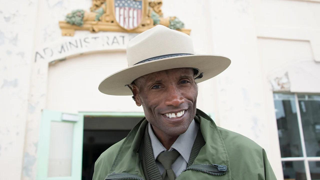 Ranger Benny Batom at Alcatraz