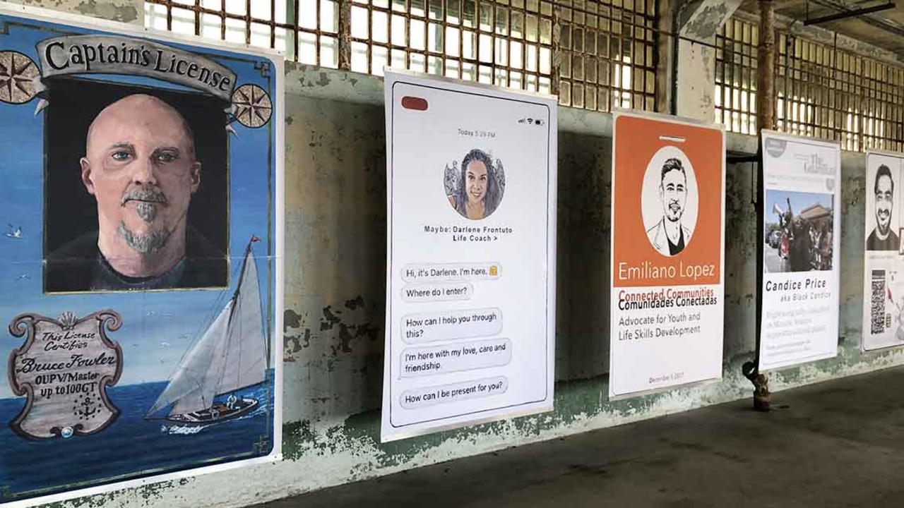 Bruce Fowler's Future ID is on display with others at Alcatraz through October.