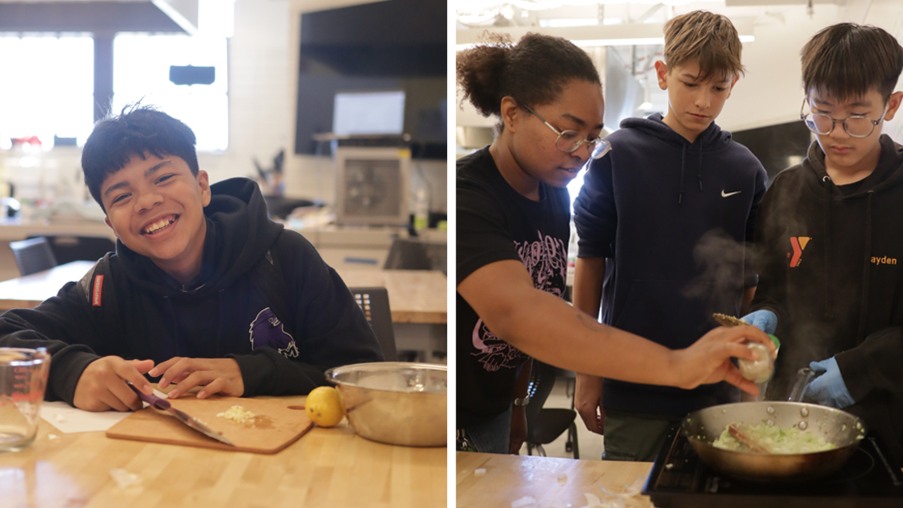 People at the Crissy Field Center Teaching Kitchen