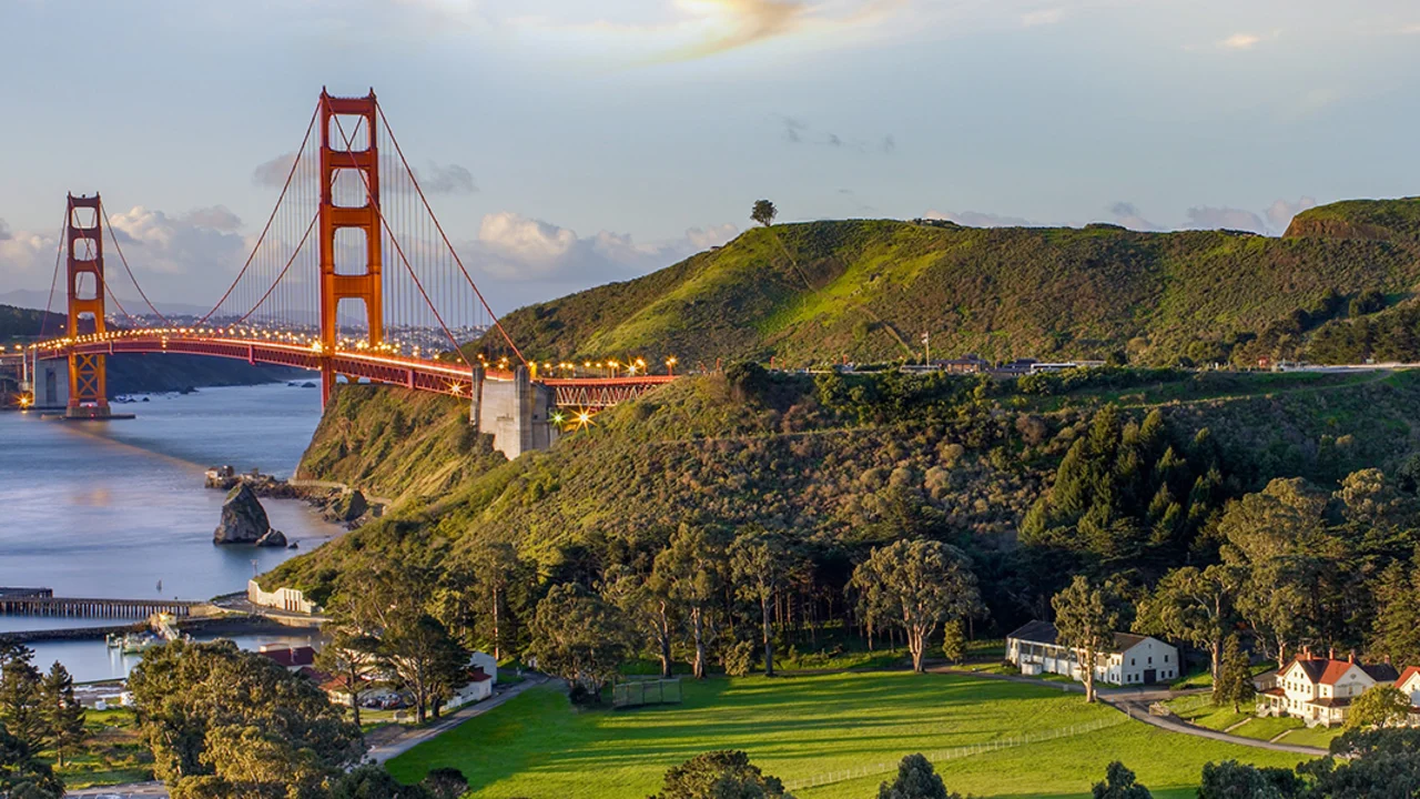The Golden Gate Bridge from Fort Baker