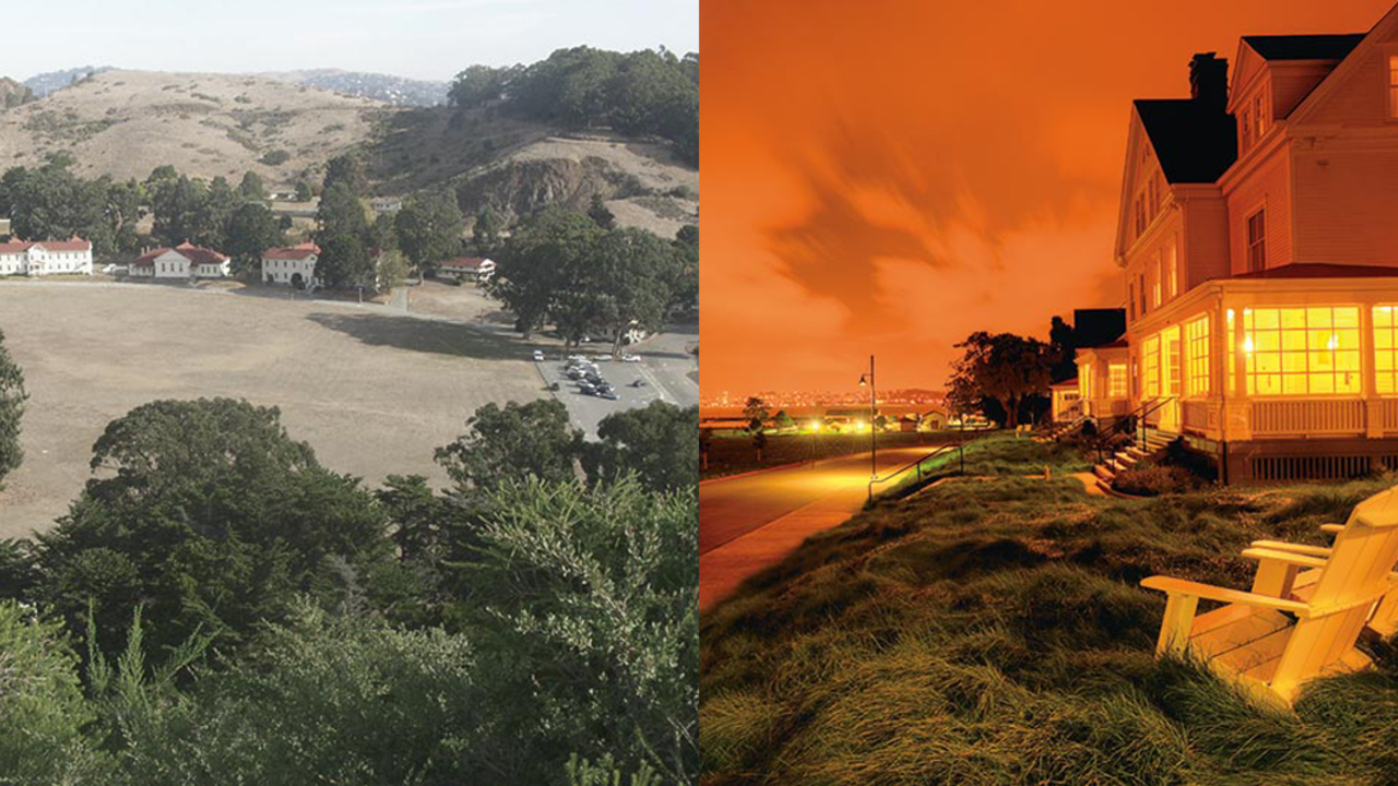 Fort Baker before and after