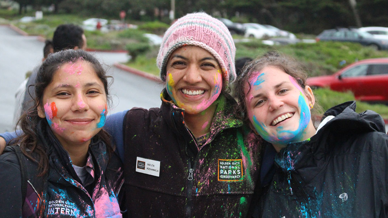 volunteer; Lands End; Holi 