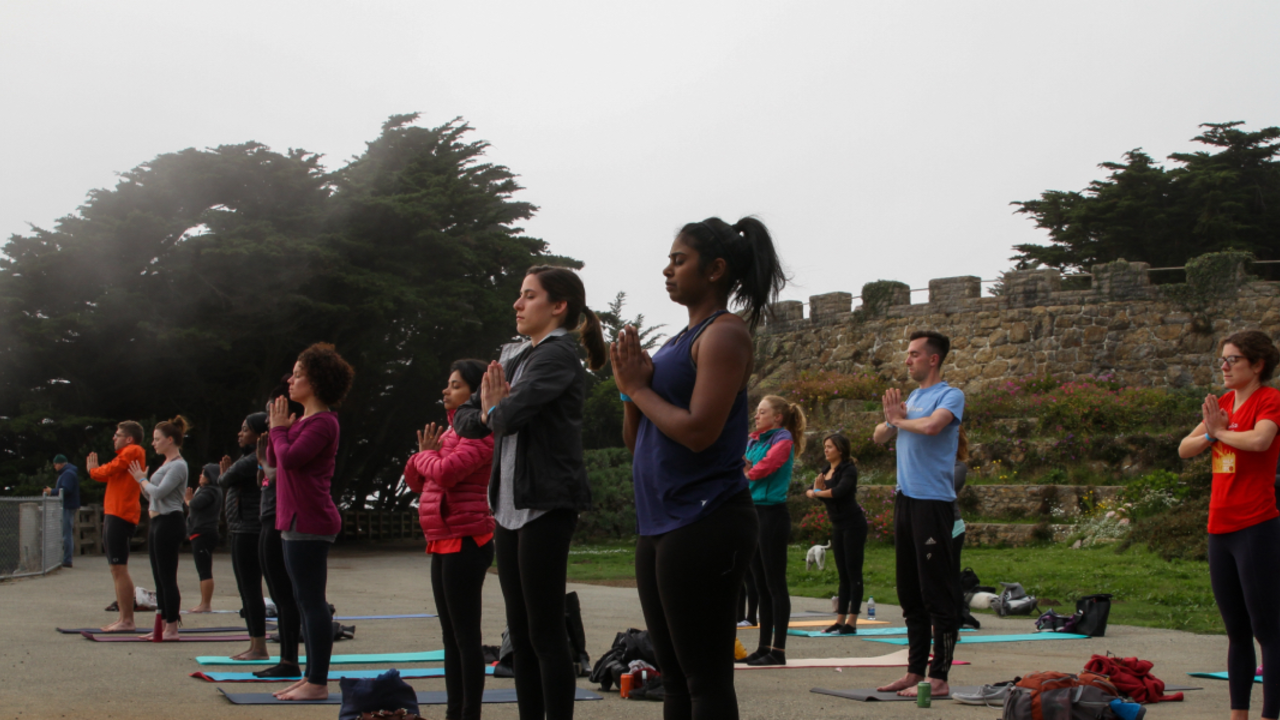 Yoga in the Sutro Heights Park