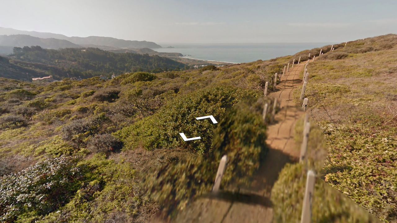 Screenshot of Milagra Ridge from Street View