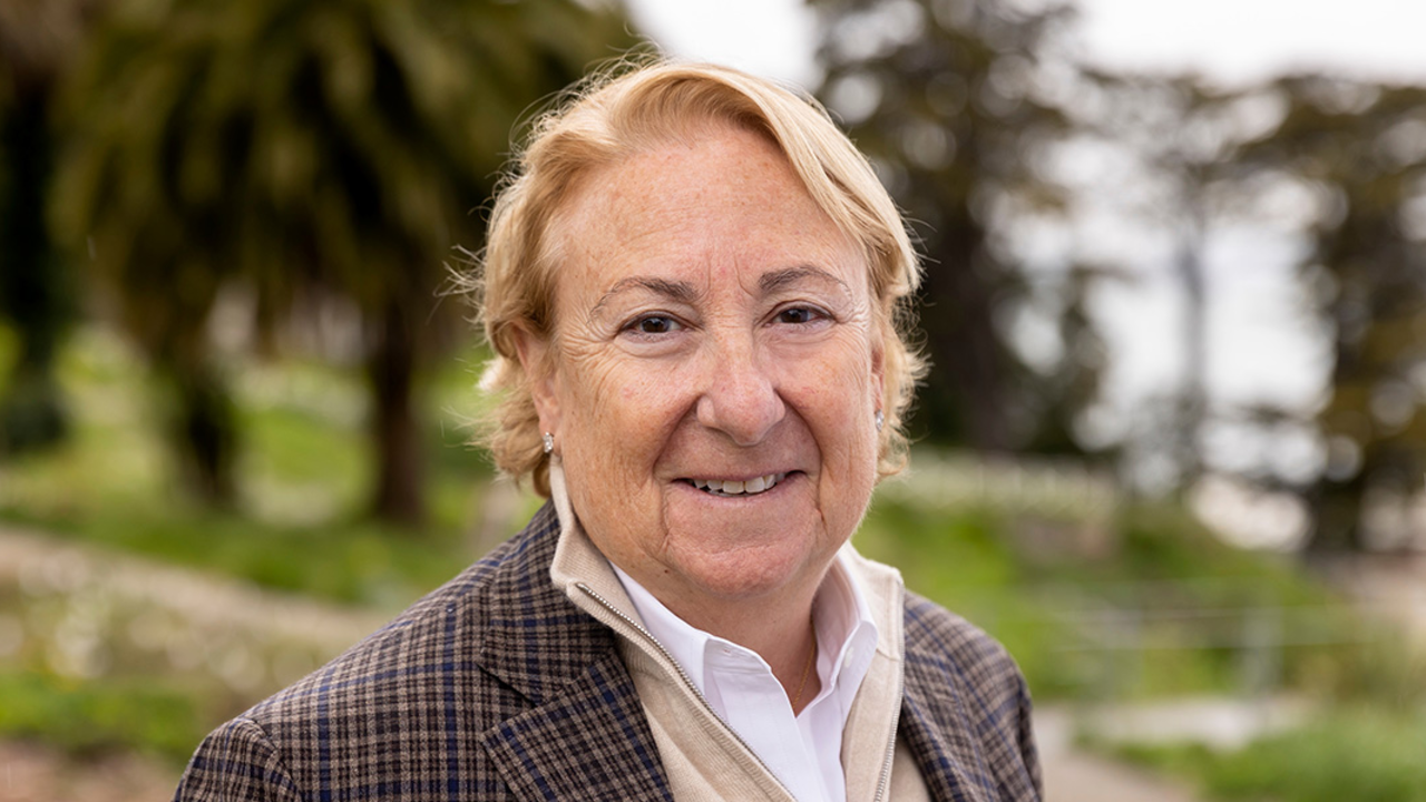 Parks Conservancy board member Susan Lowenberg at Fort Mason