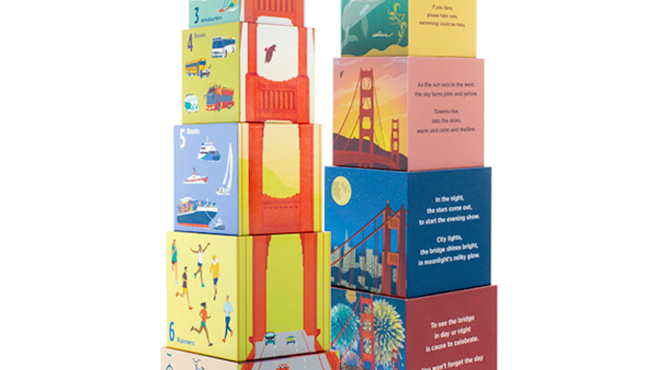 Golden Gate Bridge Stacking Blocks