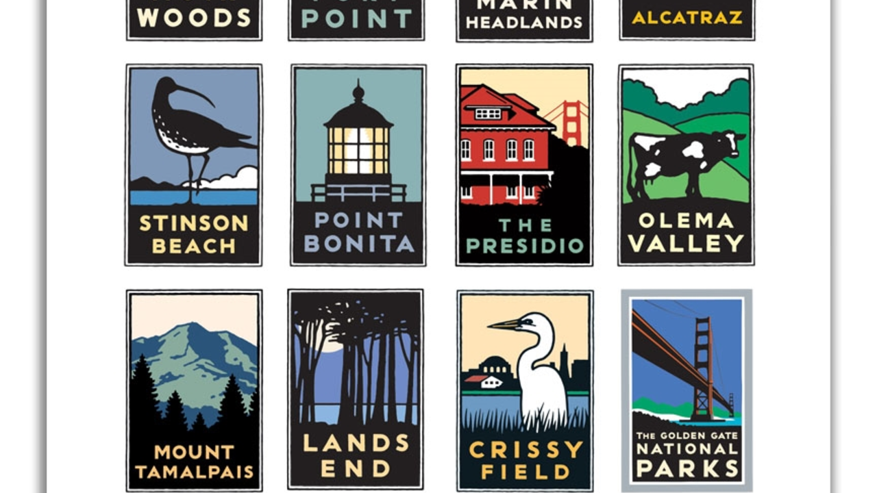 2018 Golden Gate National Parks calendar cover image
