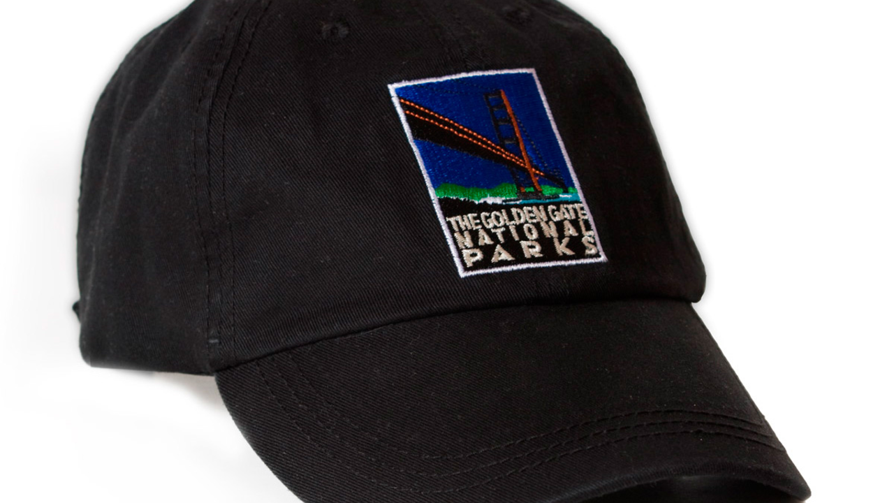Black baseball cap with embroidered "Golden Gate National Parks" Michael Schwab image