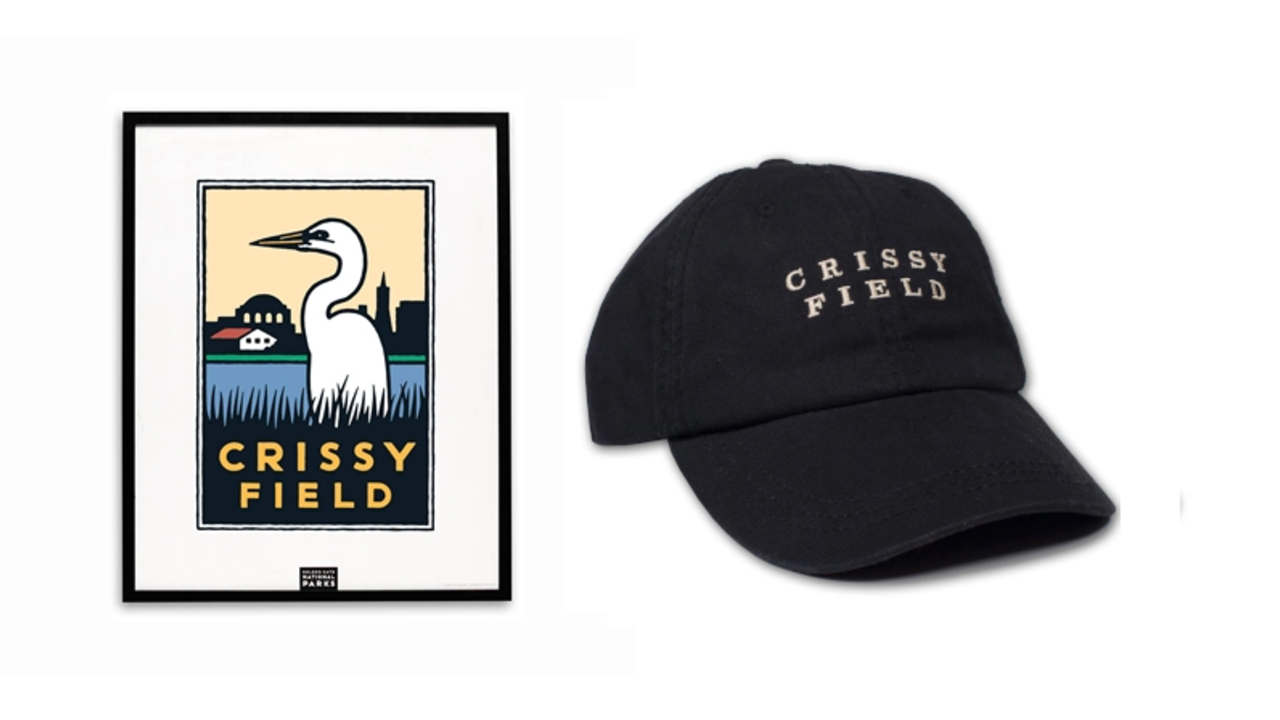 Crissy Field Poster and baseball cap
