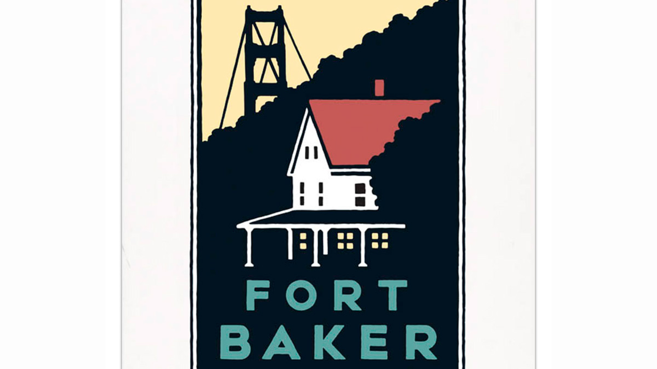 Schwab image of Fort Baker overlooking the Golden Gate Bridge