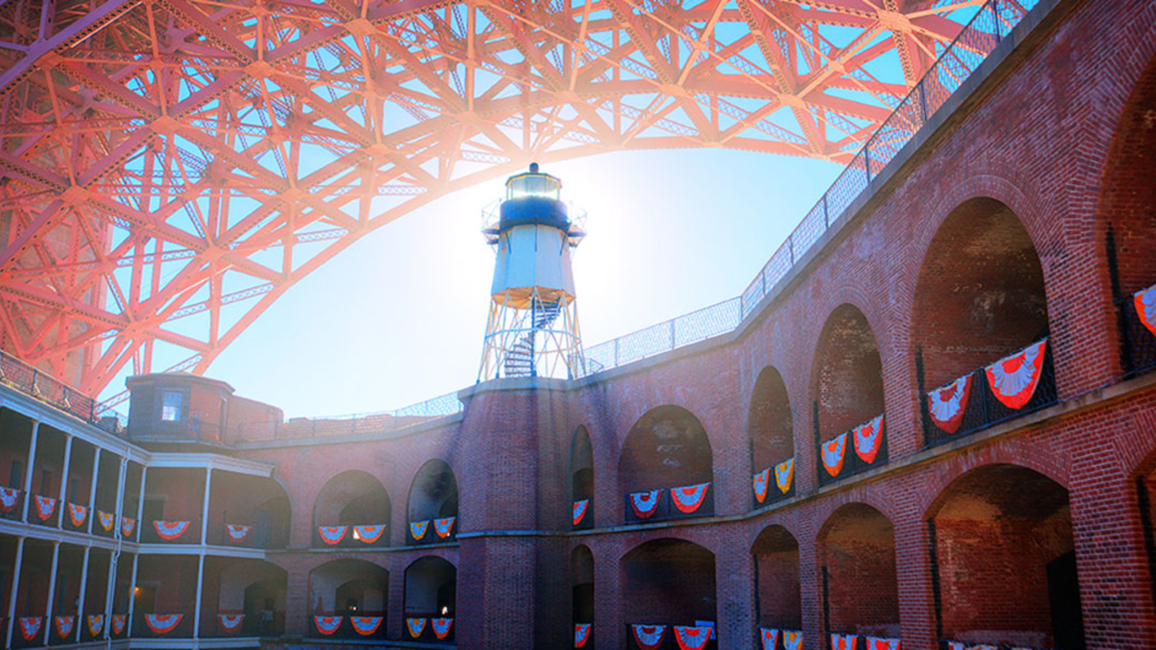 Fort Point and the Golden Gate Bridge