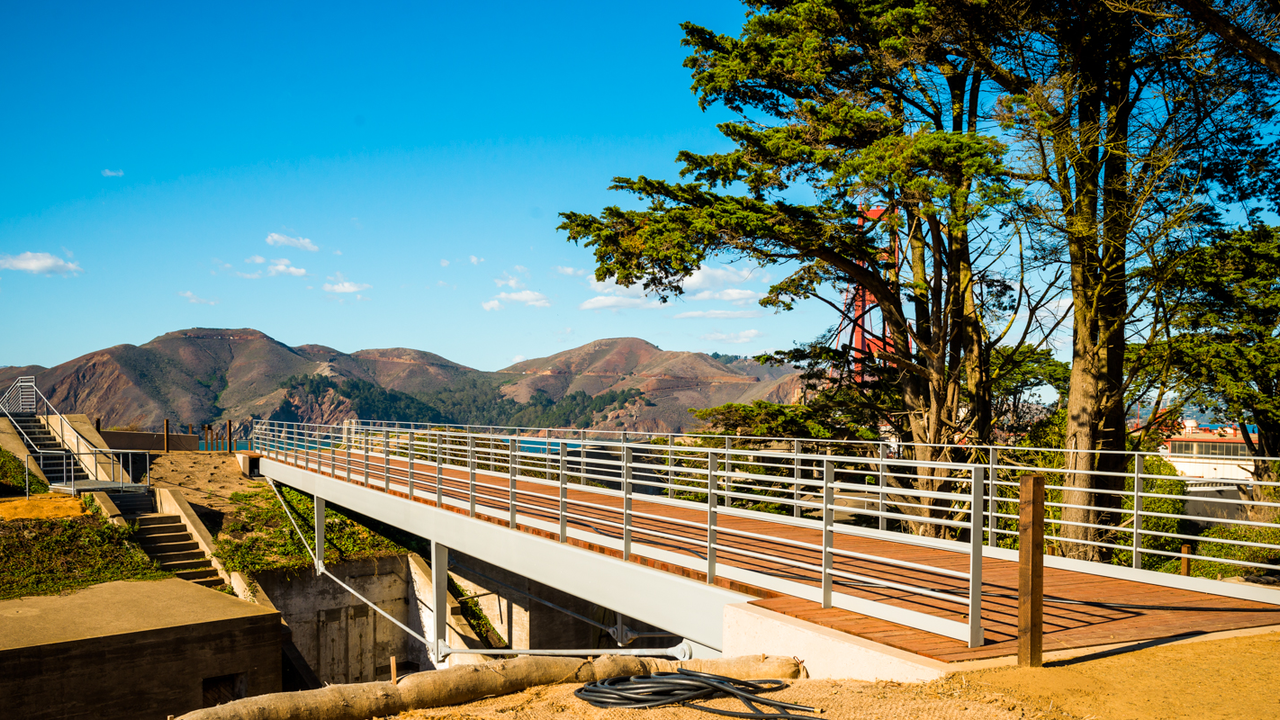 Presidio Coastal Trail Bike/Pedestrian Bridge Presidio Coastal Trail Bike/Pedestrian Bridge