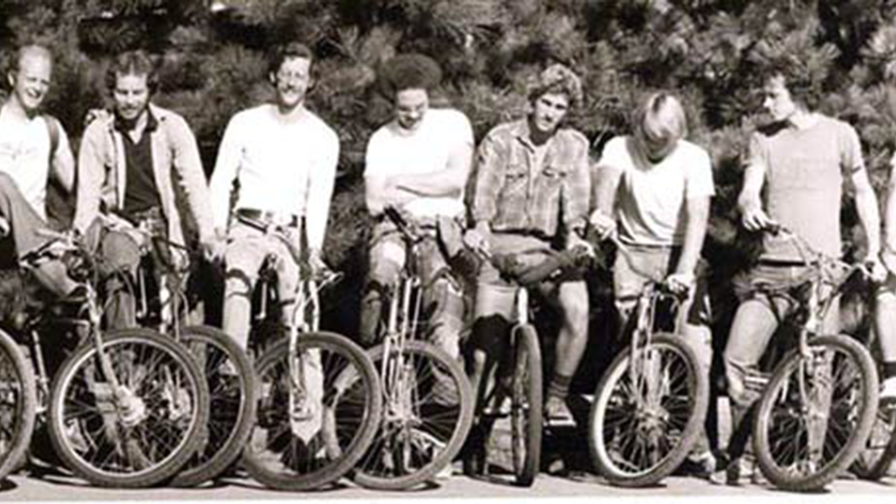 16 early off-road cyclists on Mt. Tam 16 early off-road cyclists on Mt. Tam