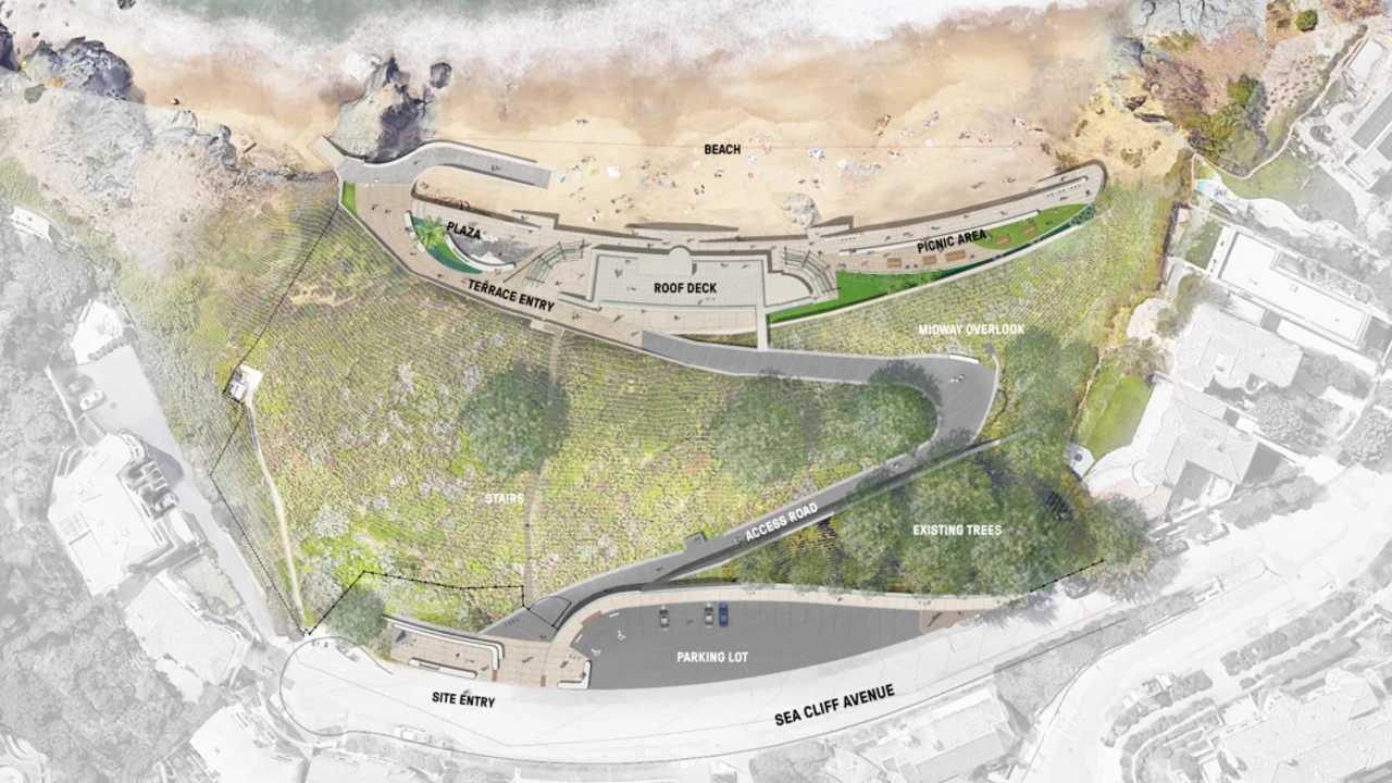 A map rendering of the China Beach rehabilitation project