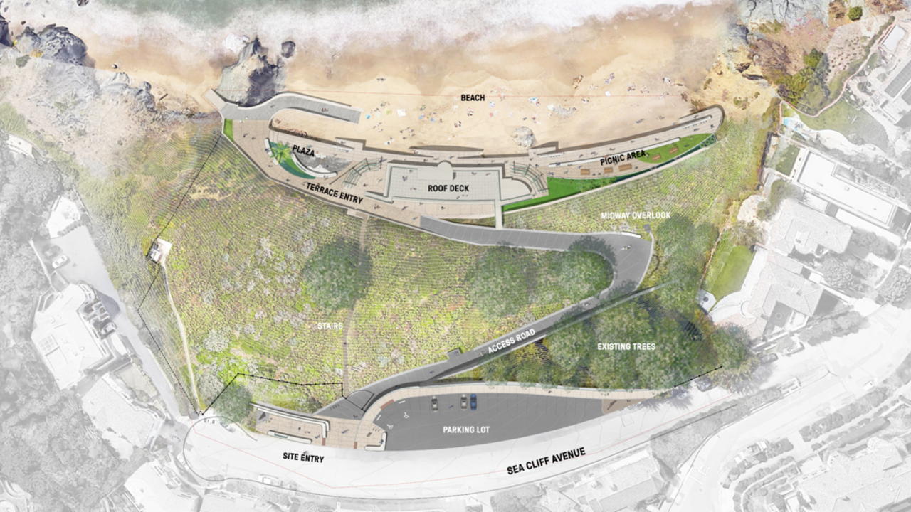 A map rendering of the China Beach rehabilitation project