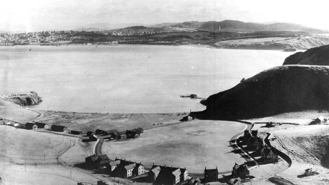 The original foundation of Fort Baker