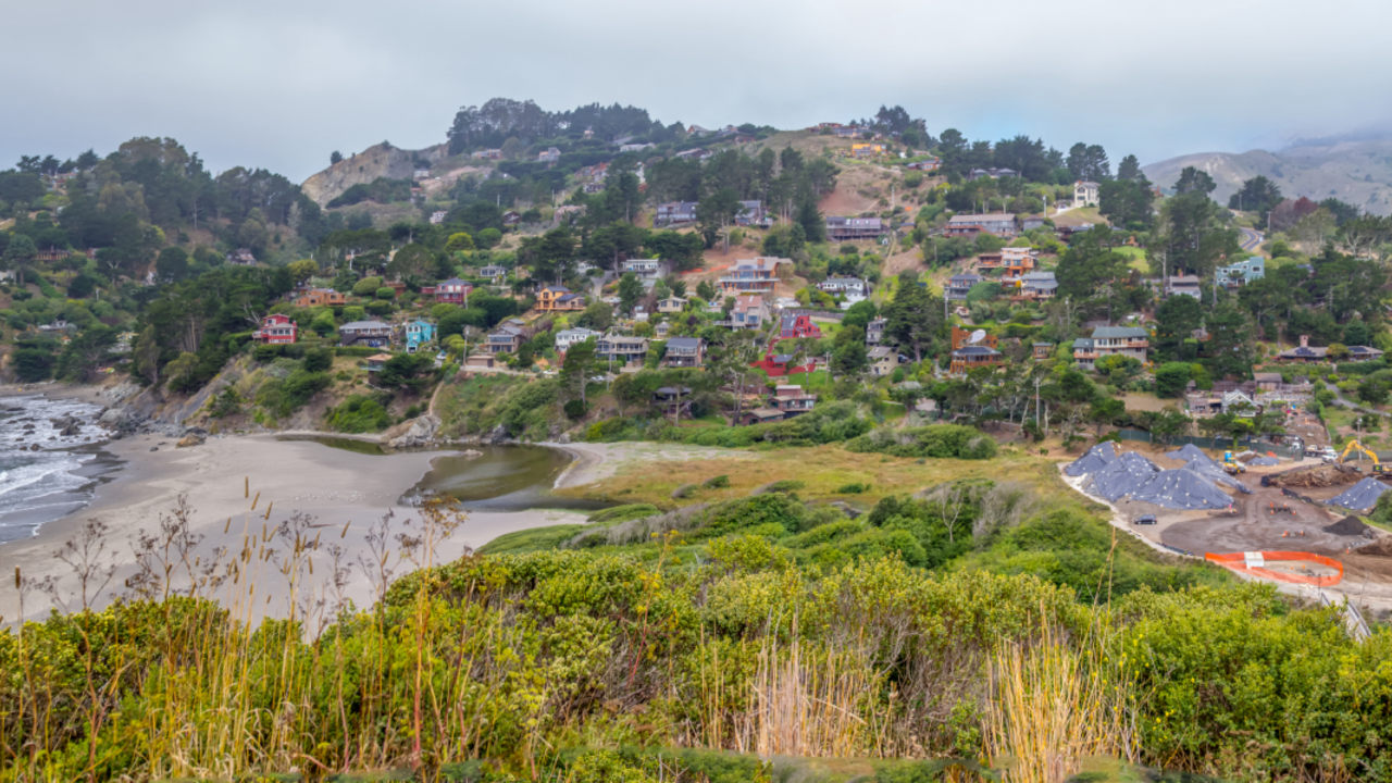 Homes around Muir Beach