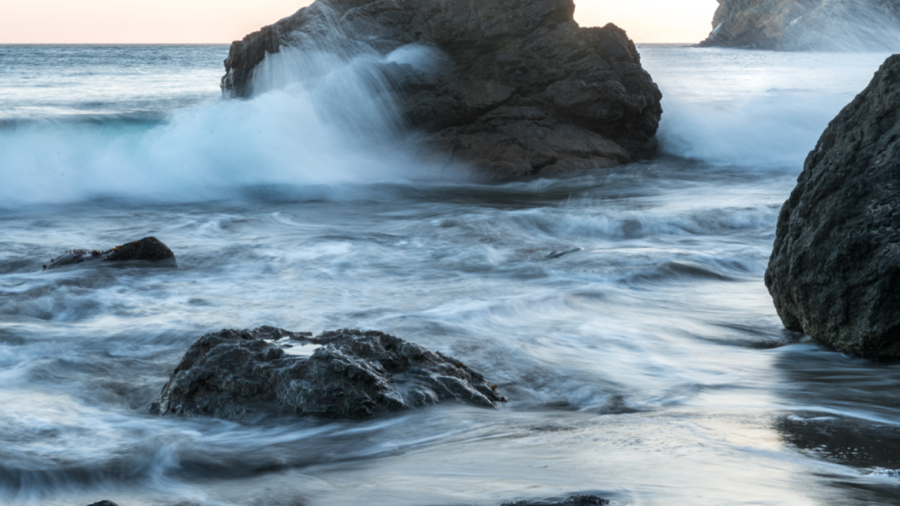 Along the shore of Muir Beach