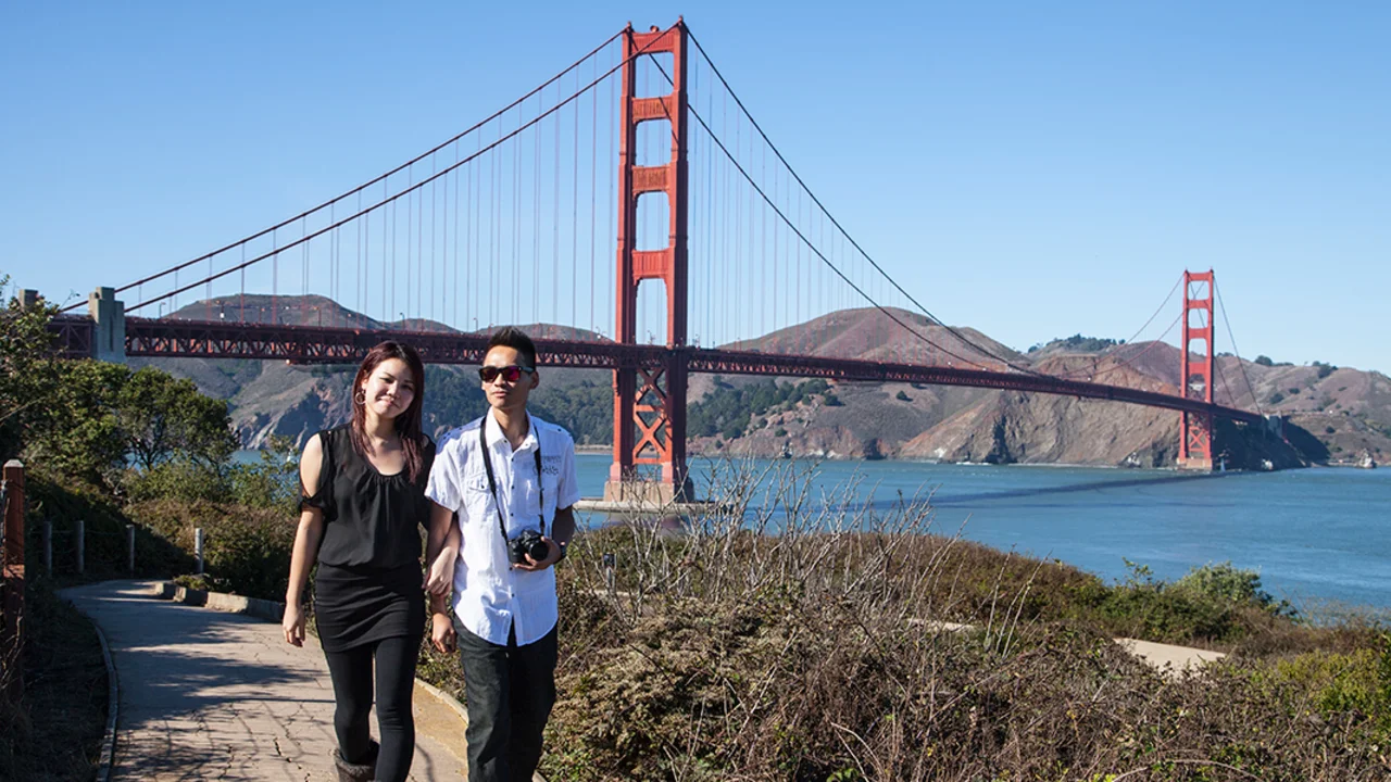 Walking through the Presidio