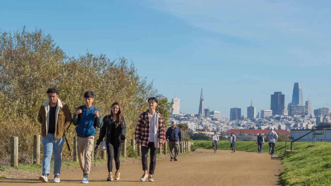 Crissy Field and San Francisco views