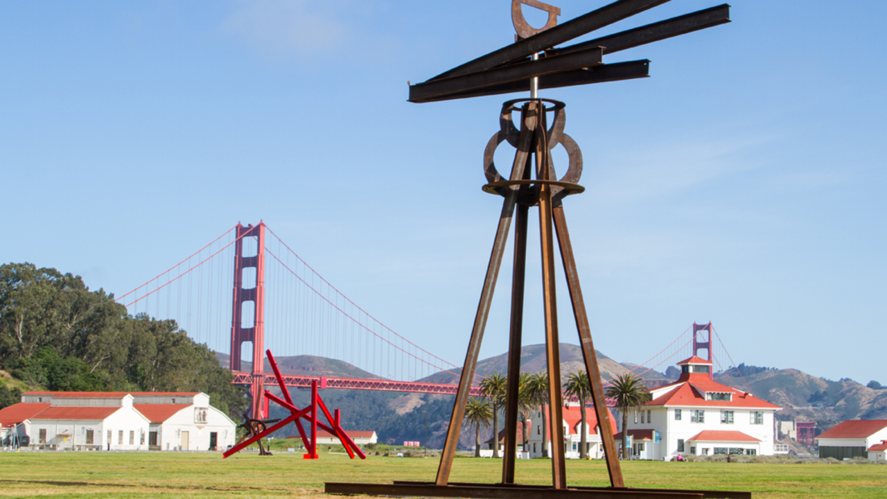 Mark di Suvero exhibit at Crissy Field