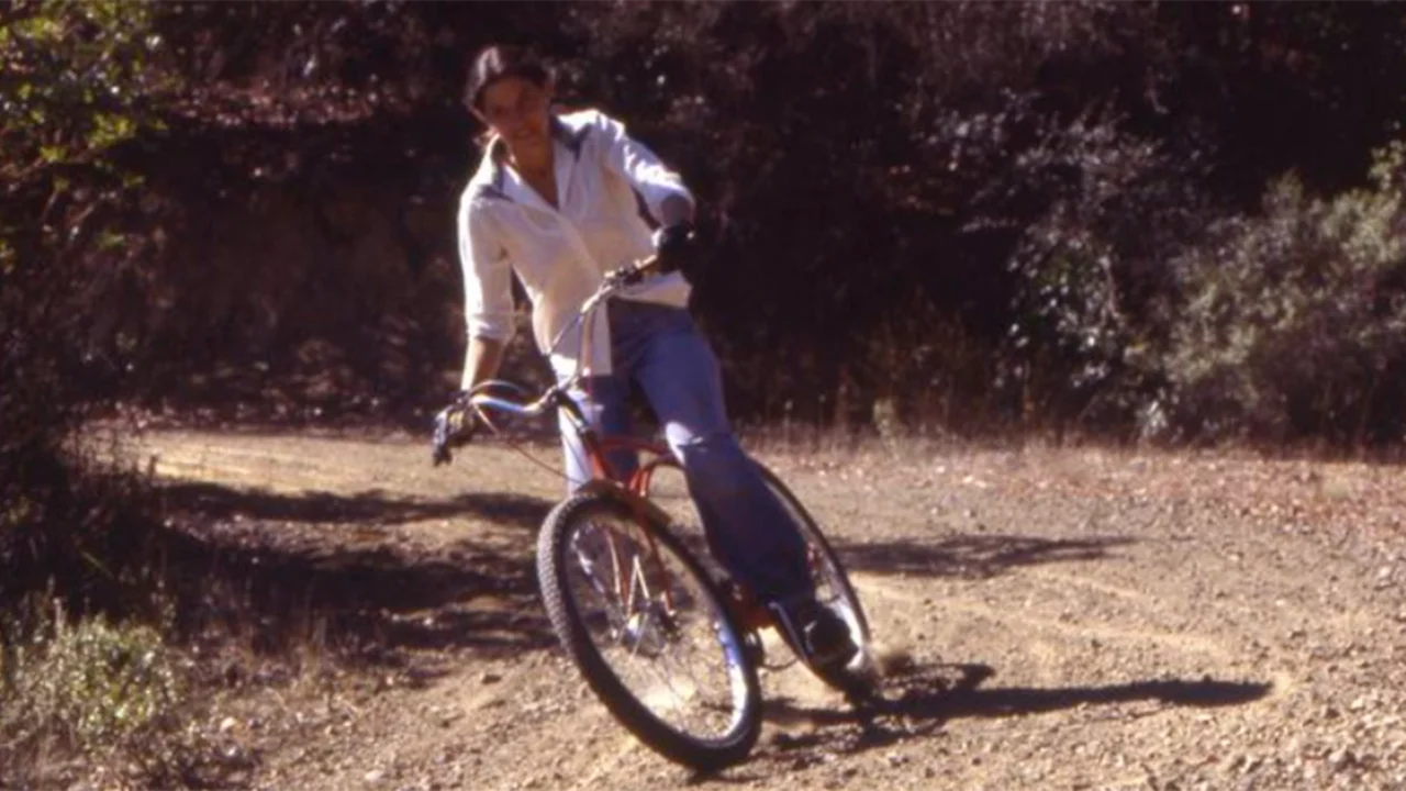 Donna Degan showing good form on Repack’s Switchback #1, October 1977.