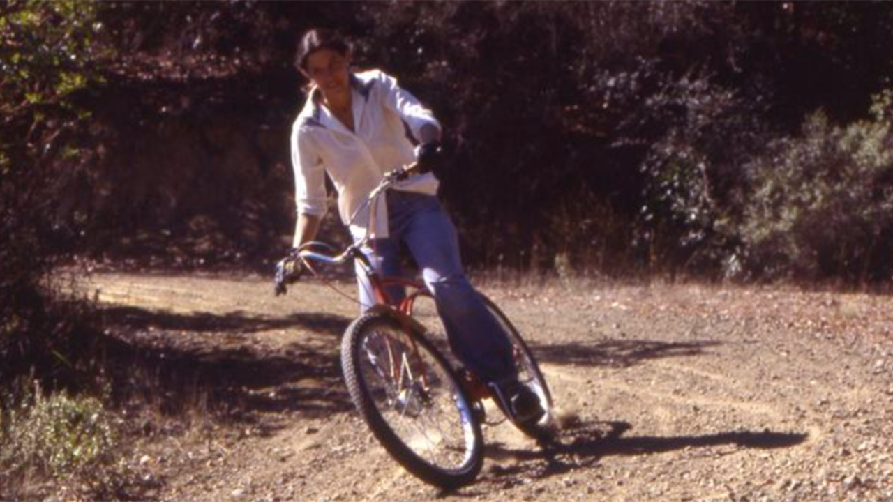 Donna Degan showing good form on Repack’s Switchback #1, October 1977. Donna Degan showing good form on Repack’s Switchback #1, October 1977.