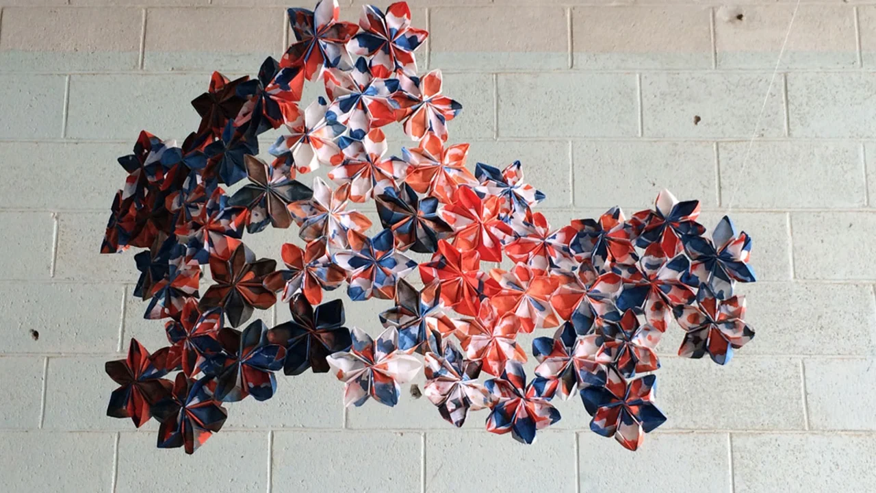 Enfolding Families. Collaboration by Dee Morizono and Lilli Lanier.