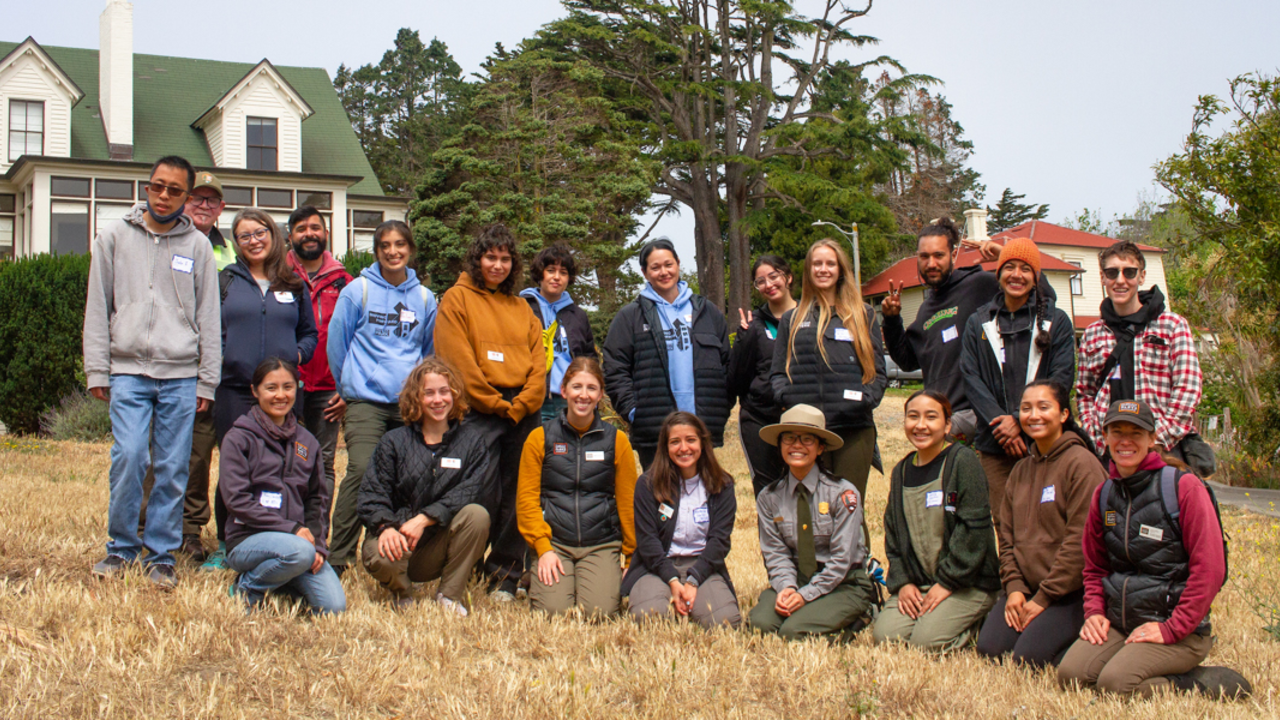 A group portrait of participants of the Dr. Nina Roberts Academic Internship Program