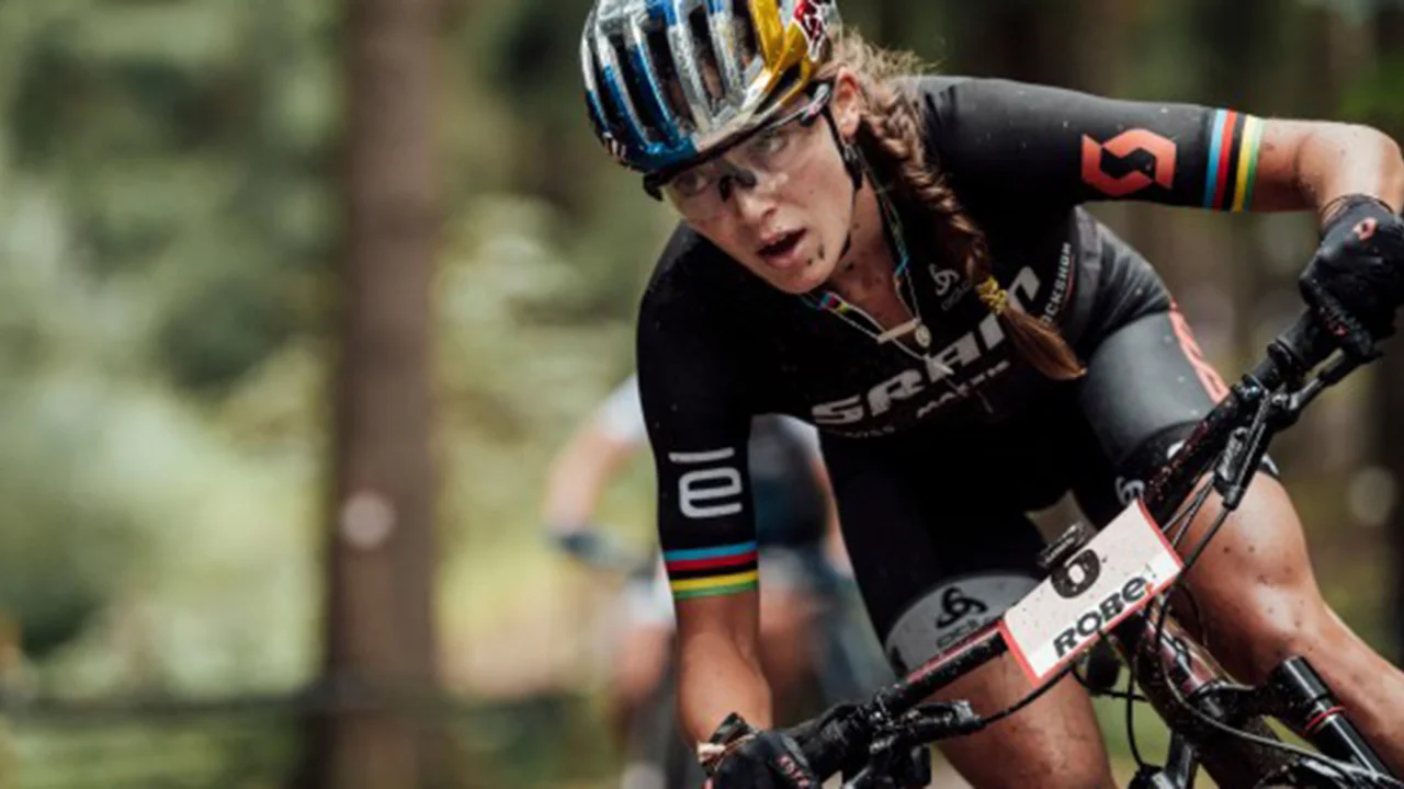 Olympian Kate Courtney who grew up biking on Mt. Tam
