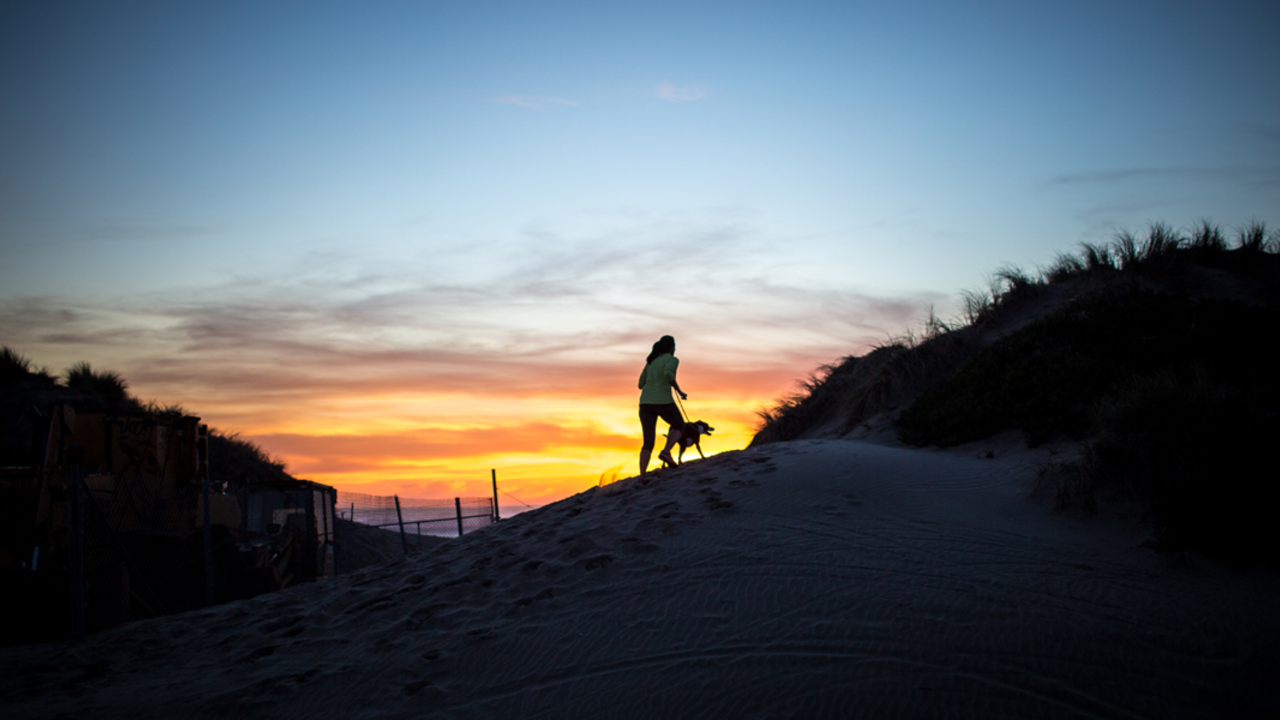Ocean Beach at sunset