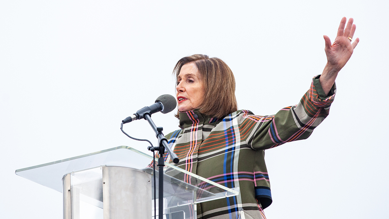 Speaker Nancy Pelosi at the Presidio