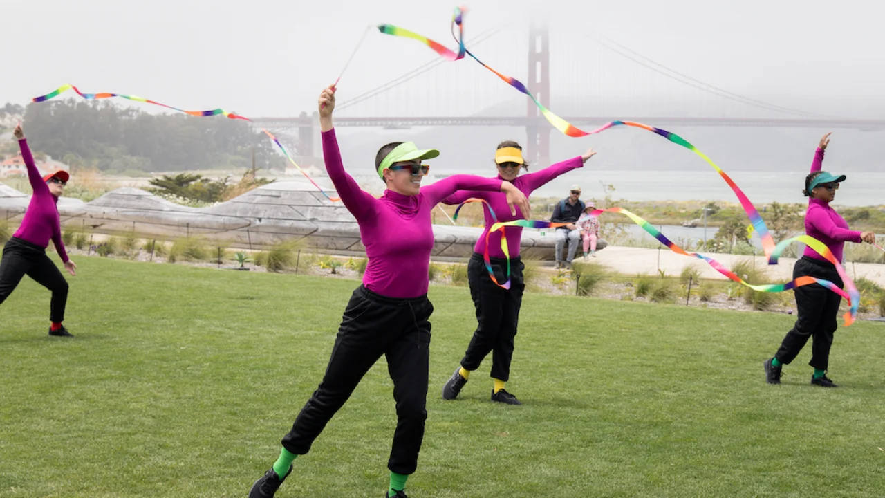  FACT/SF, a San Francisco-based contemporary dance company premiered two new dance works, Fluid Forms and Half Time, Full Out, at Presidio Tunnel Tops.