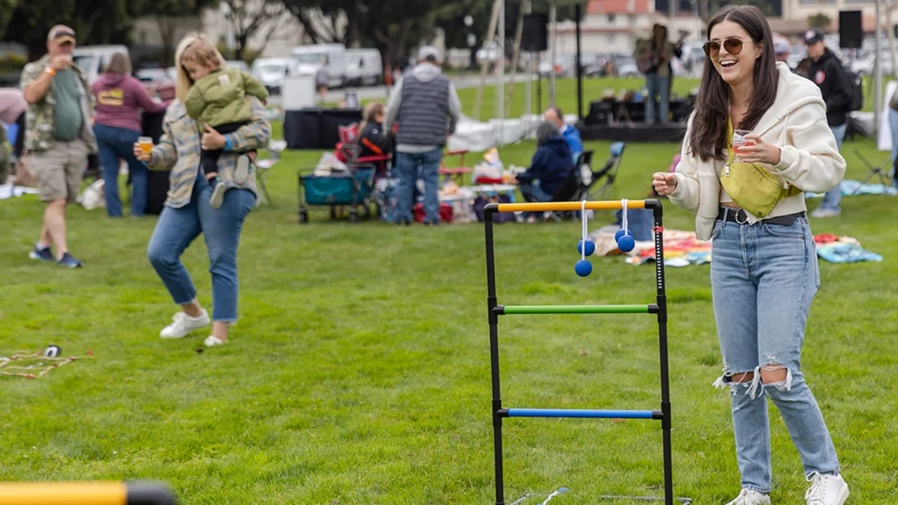 Lawn games at Parks4All: Brewfest on Saturday, July 29th, 2023 in the Presidio of San Francisco. 